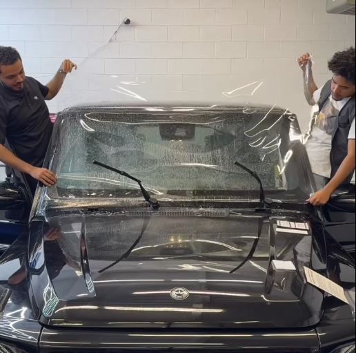 Windshield Protection Film Service at 218 Customs