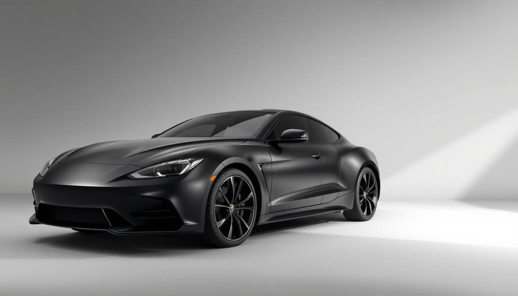 A sleek and minimalist black car wrap, its surface shimmering with a refined satin finish, occupies the center of the frame. The vehicle is photographed from a low angle, emphasizing its bold and powerful presence. Soft, directional lighting casts subtle shadows, accentuating the wrap's smooth contours and highlighting its tactile quality. The background is a simple, muted studio setting, allowing the car's striking appearance to take center stage, conveying a sense of refined sophistication and understated elegance. A sleek and minimalist black car wrap, its surface shimmering with a refined satin finish, occupies the center of the frame. The vehicle is photographed from a low angle, emphasizing its bold and powerful presence. Soft, directional lighting casts subtle shadows, accentuating the wrap's smooth contours and highlighting its tactile quality. The background is a simple, muted studio setting, allowing the car's striking appearance to take center stage, conveying a sense of refined sophistication and understated elegance.