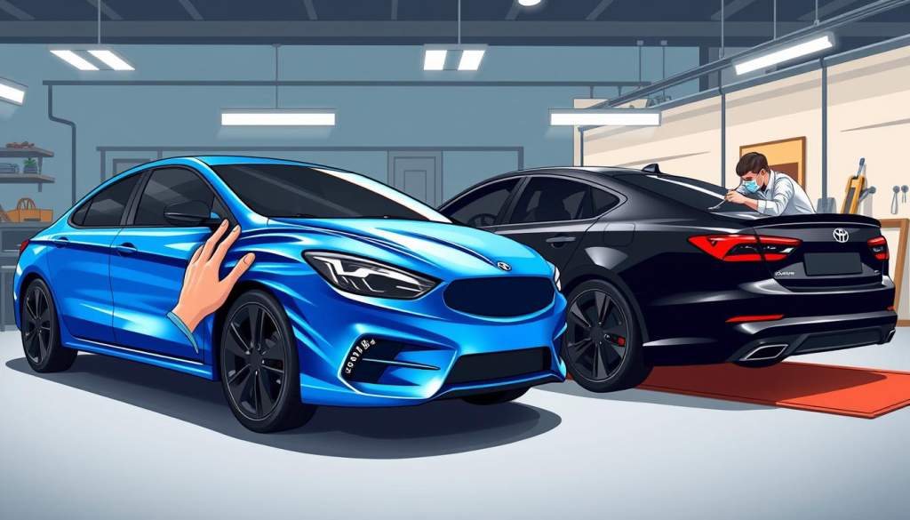 car wrap vs paint installation time