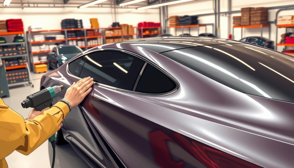 car wrapping process