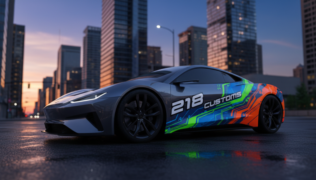 partial wraps and vinyl graphics on vehicles