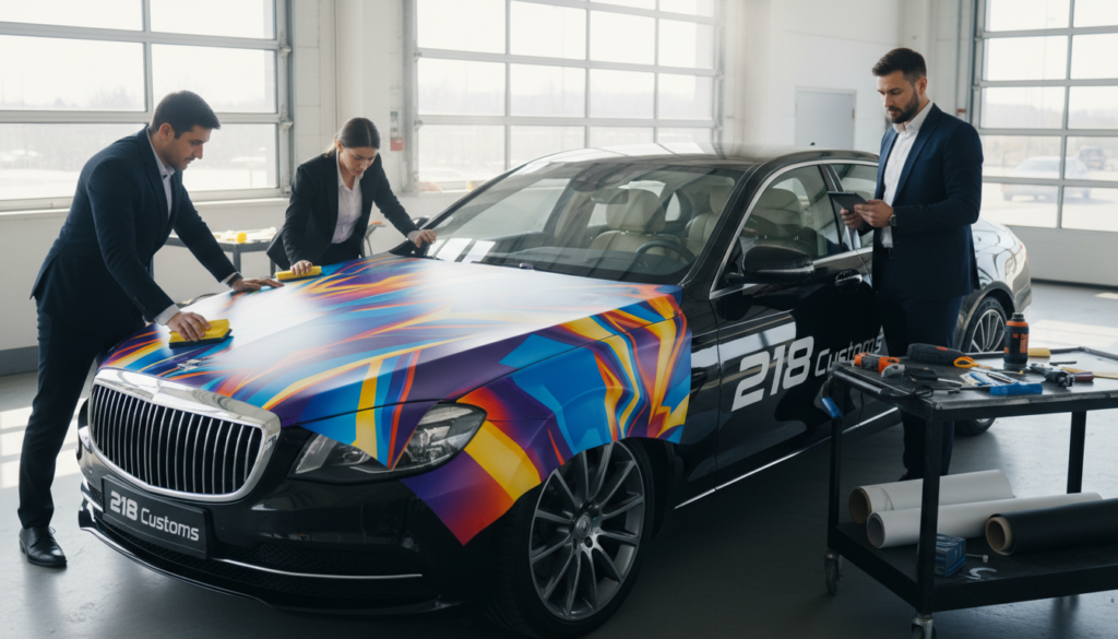 vehicle wrap installation process