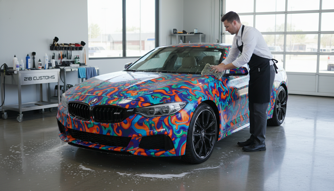 can you wash a wrapped car