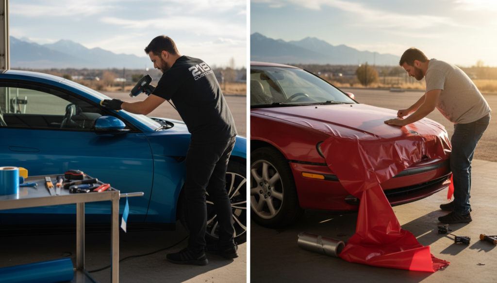 vinyl wrap installation comparison vinyl wrap installation comparison